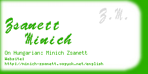 zsanett minich business card